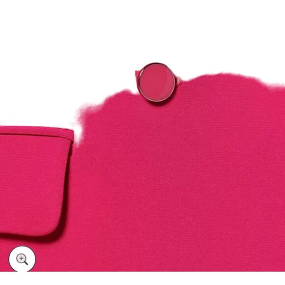 QVC Susan Graver PETITE LK Fusion Double-Breasted Blazer NWT FUSHSIA SIZE LP - Picture 3 of 10